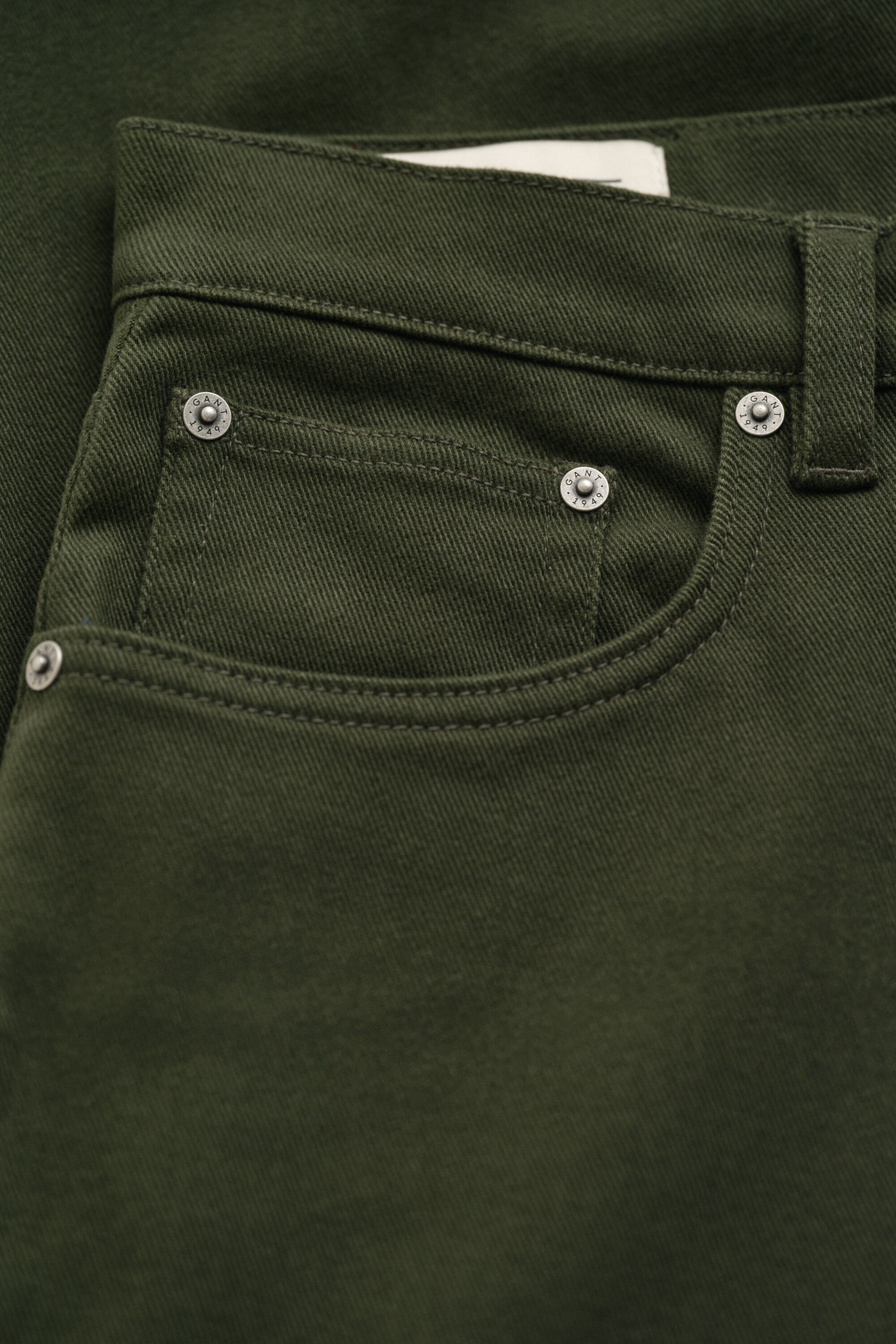 Regular fit jeans i twill