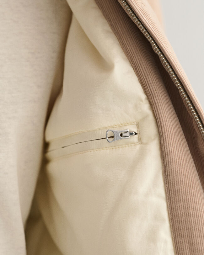 Windcheater jakke af jernbanefl&oslash;jl