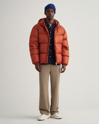 Relaxed fit tung vasket skjorte af jernbanefl&oslash;jl