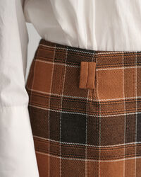 Ternet mini nederdel i uld