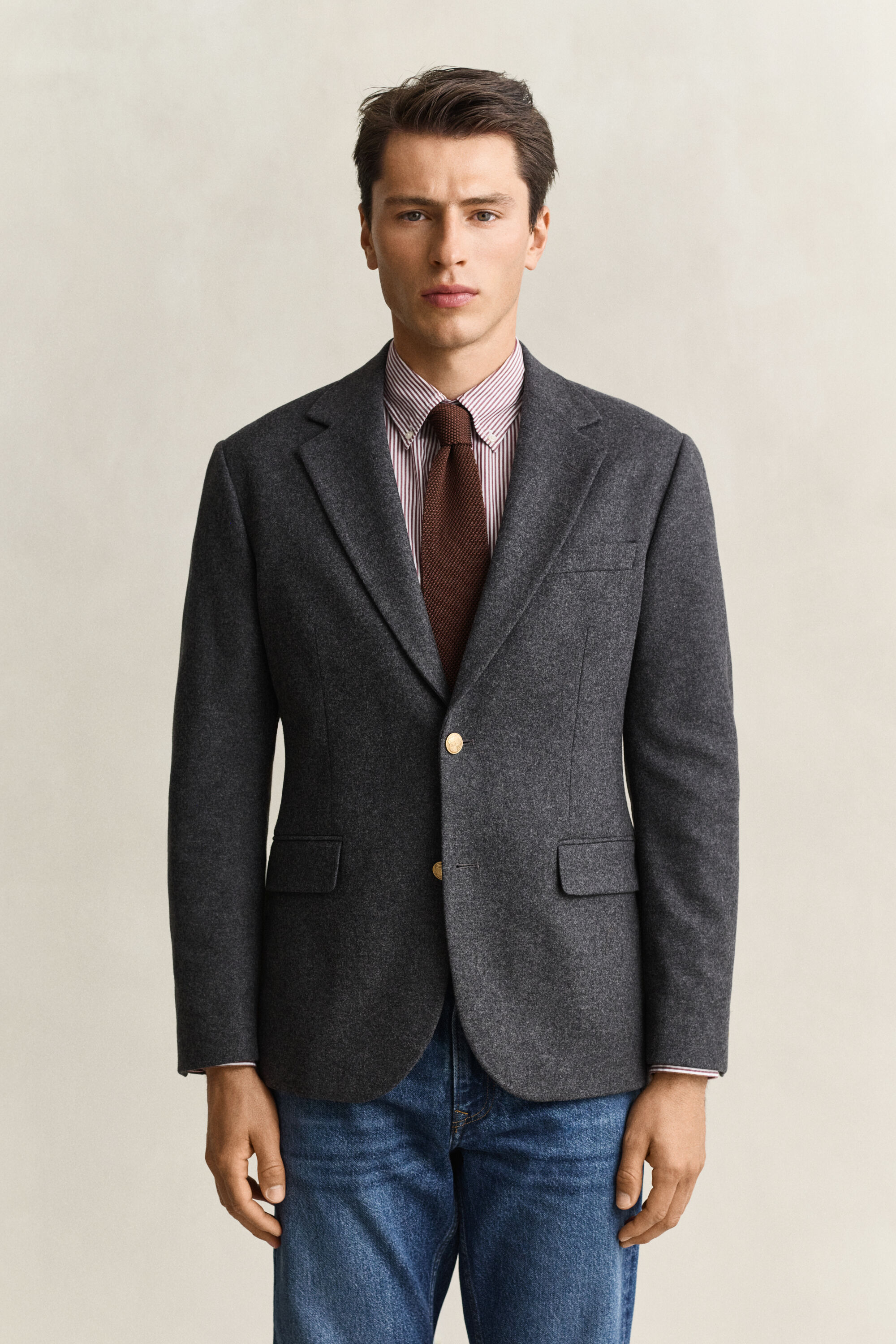 Classic Club Blazer i flanneluld