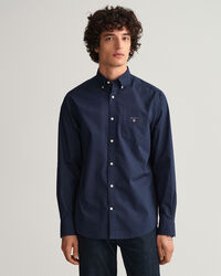 Regular fit t&aelig;tv&aelig;vet skjorte