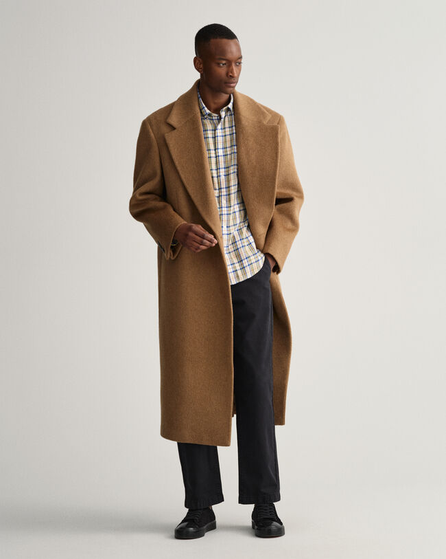 Regular fit skotskternet flannelskjorte