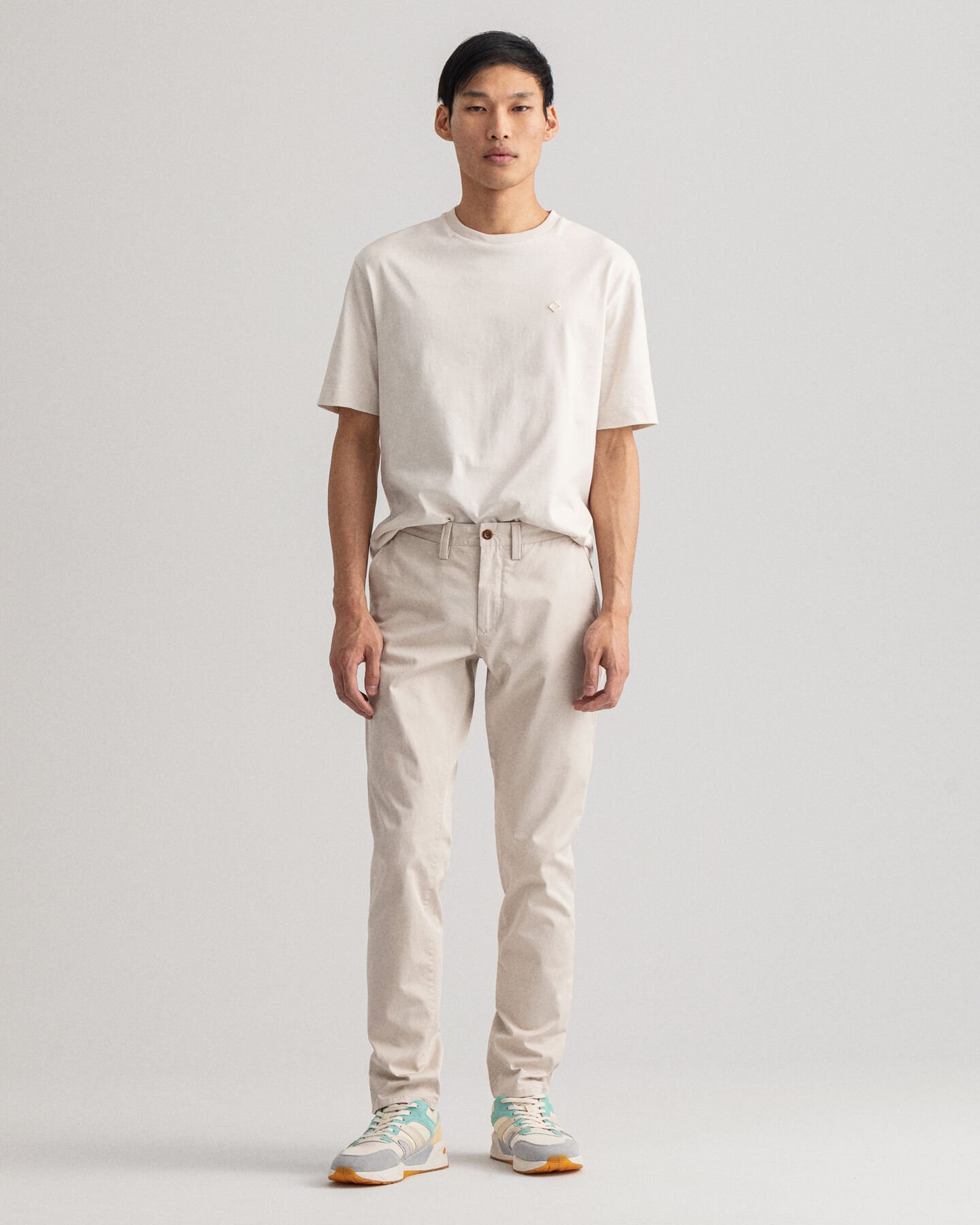 Hallden Slim fit chinobukser af twill