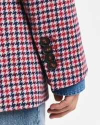 Regular fit houndstooth blazer
