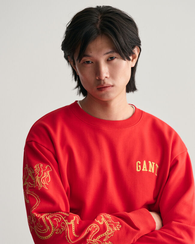 Dragon Crest sweatshirt med crewneck
