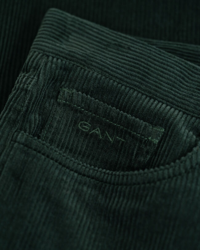 Teen Boys 5-lommers bukser i jernbanefløjl