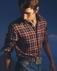 Wrangler x GANT Regular fit skotskternet twillskjorte