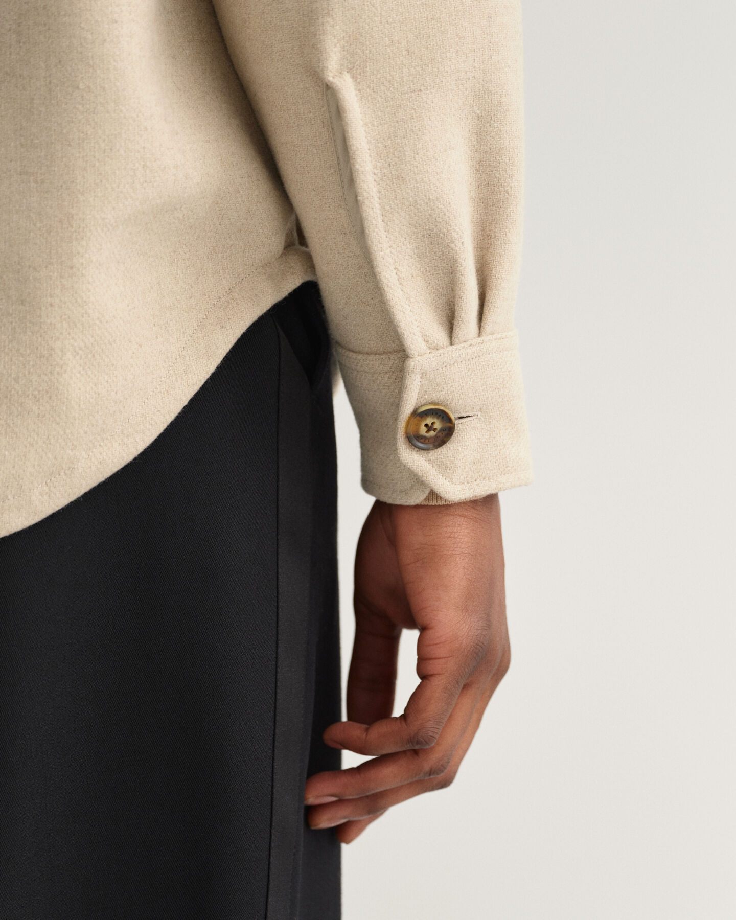 Overskjorte i uldblanding