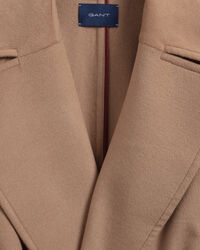 Frakke af uldblanding med bælte