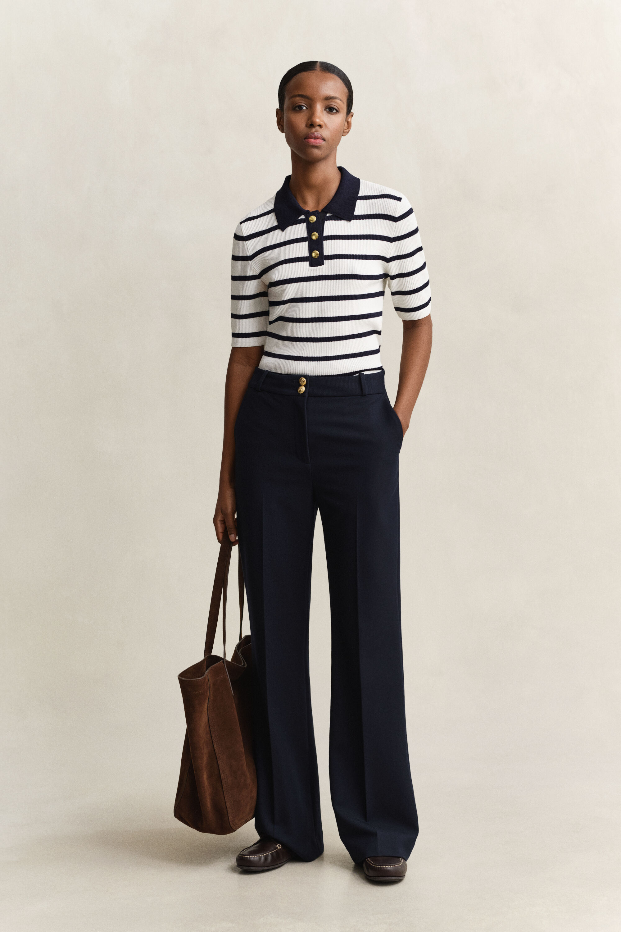 Strikket Rugger med striber