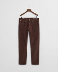Slim fit jeans af jernbanefløjl