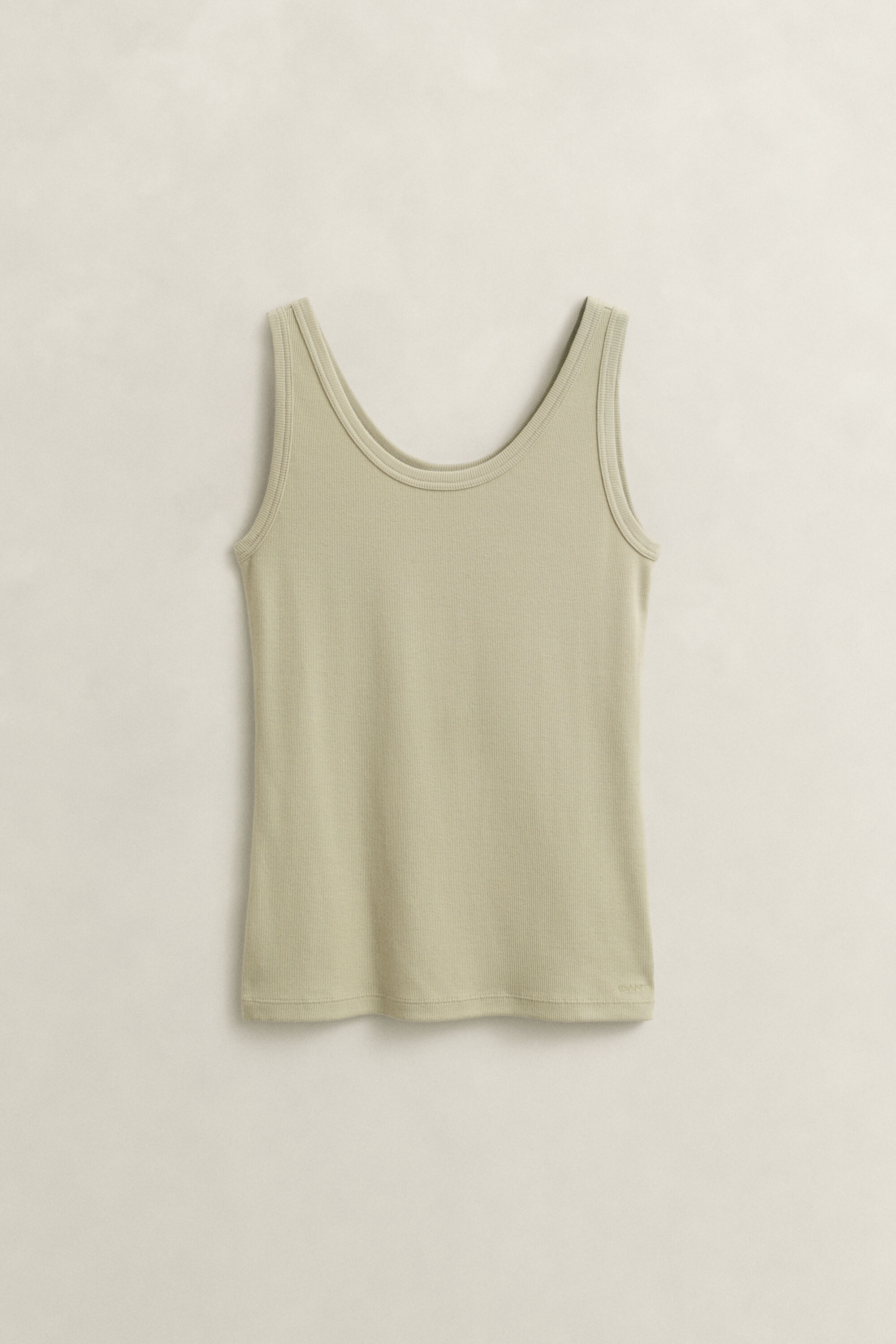Ribstrikket tank-top