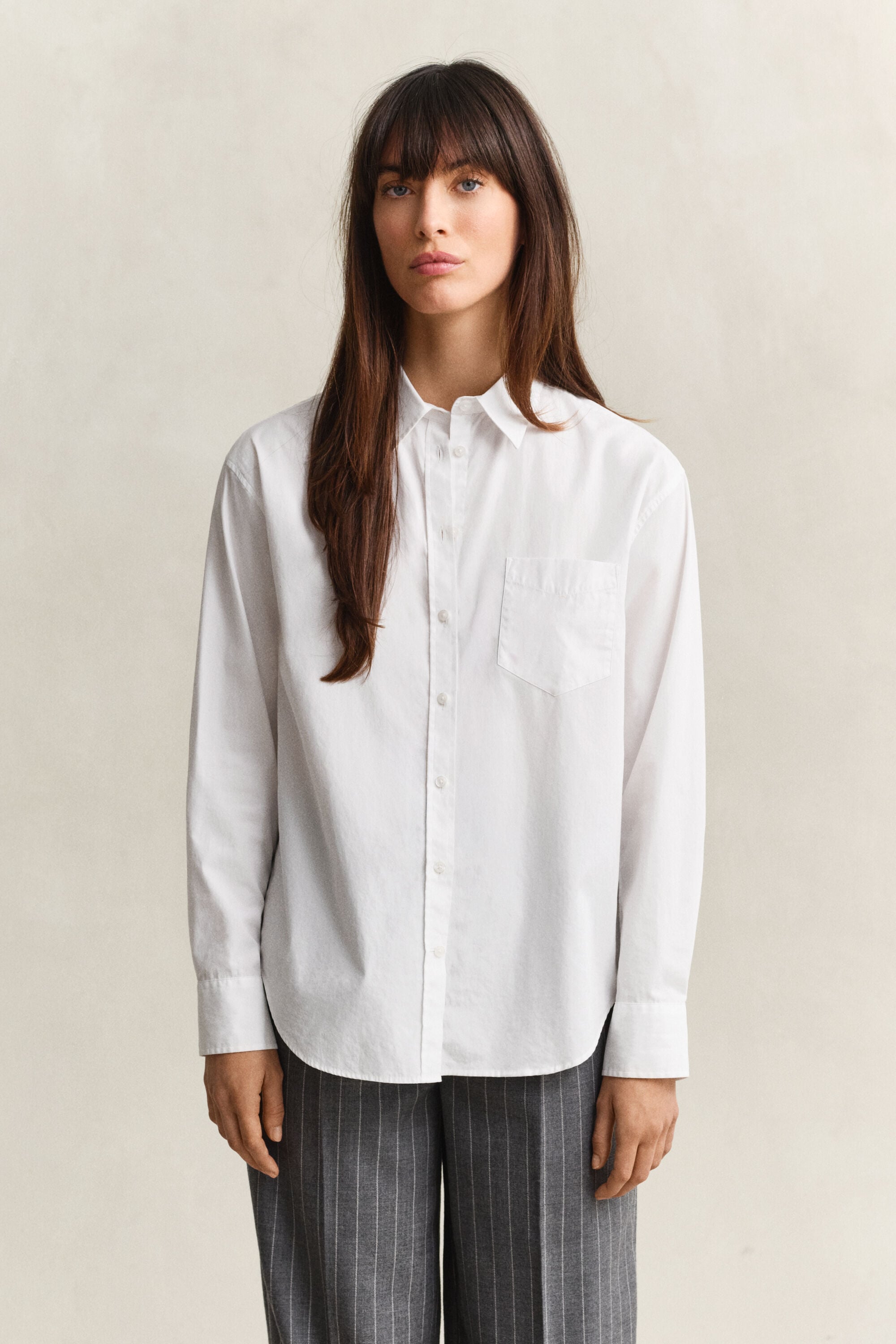 Relaxed Fit klassisk poplin-skjorte