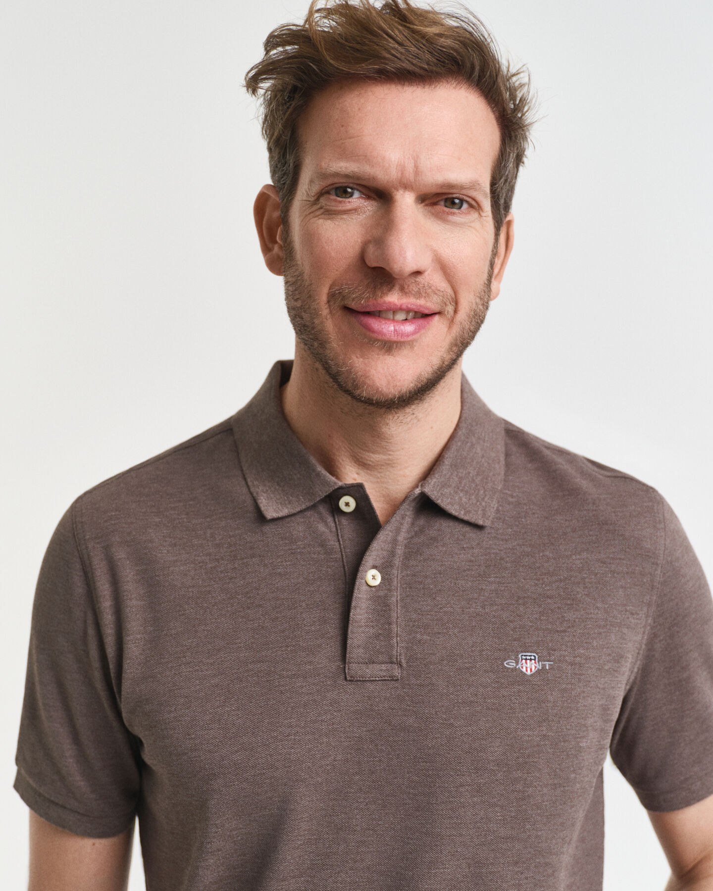 Regular fit Shield Piqué poloskjorte