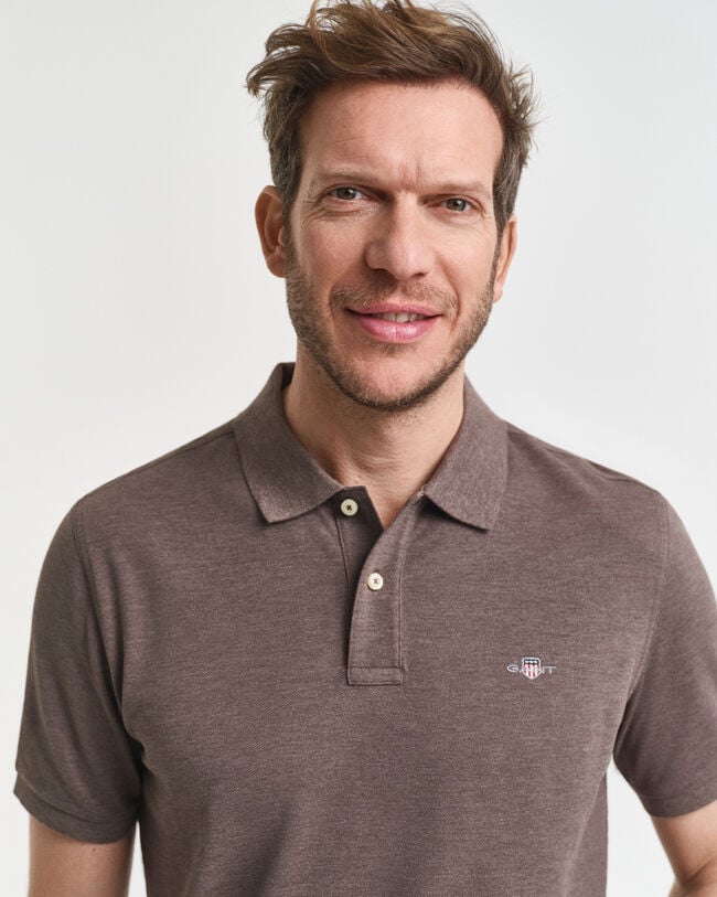 Regular fit Shield Piqué poloskjorte