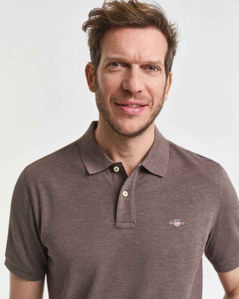 Regular fit Shield Piqué poloskjorte