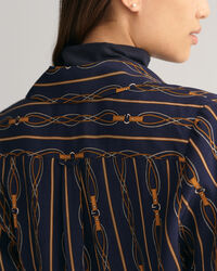 Regular fit Rope-stribet slå-om kjole