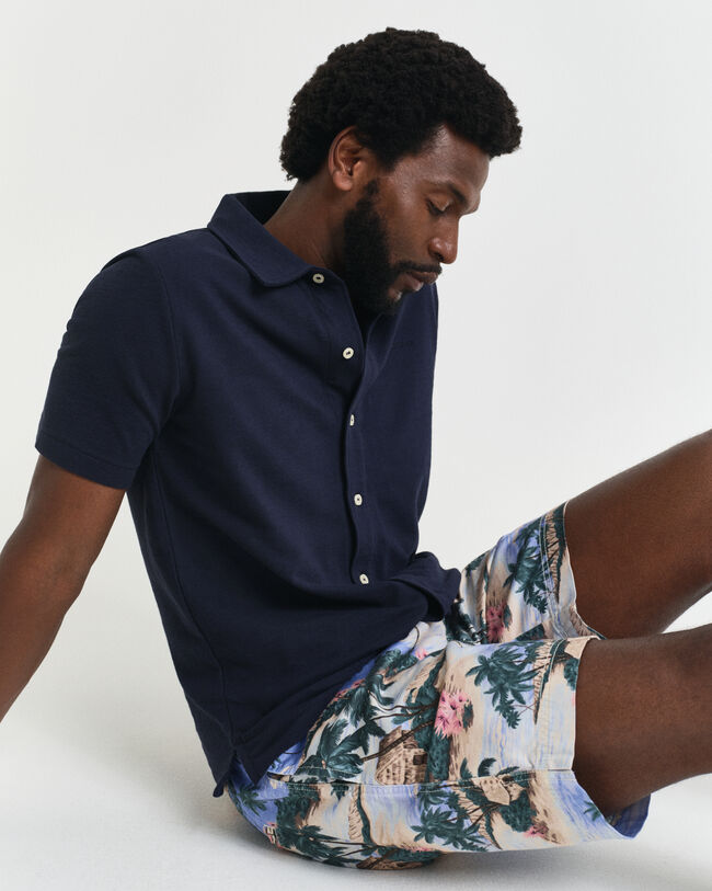 Tekstureret kortærmet skjorte