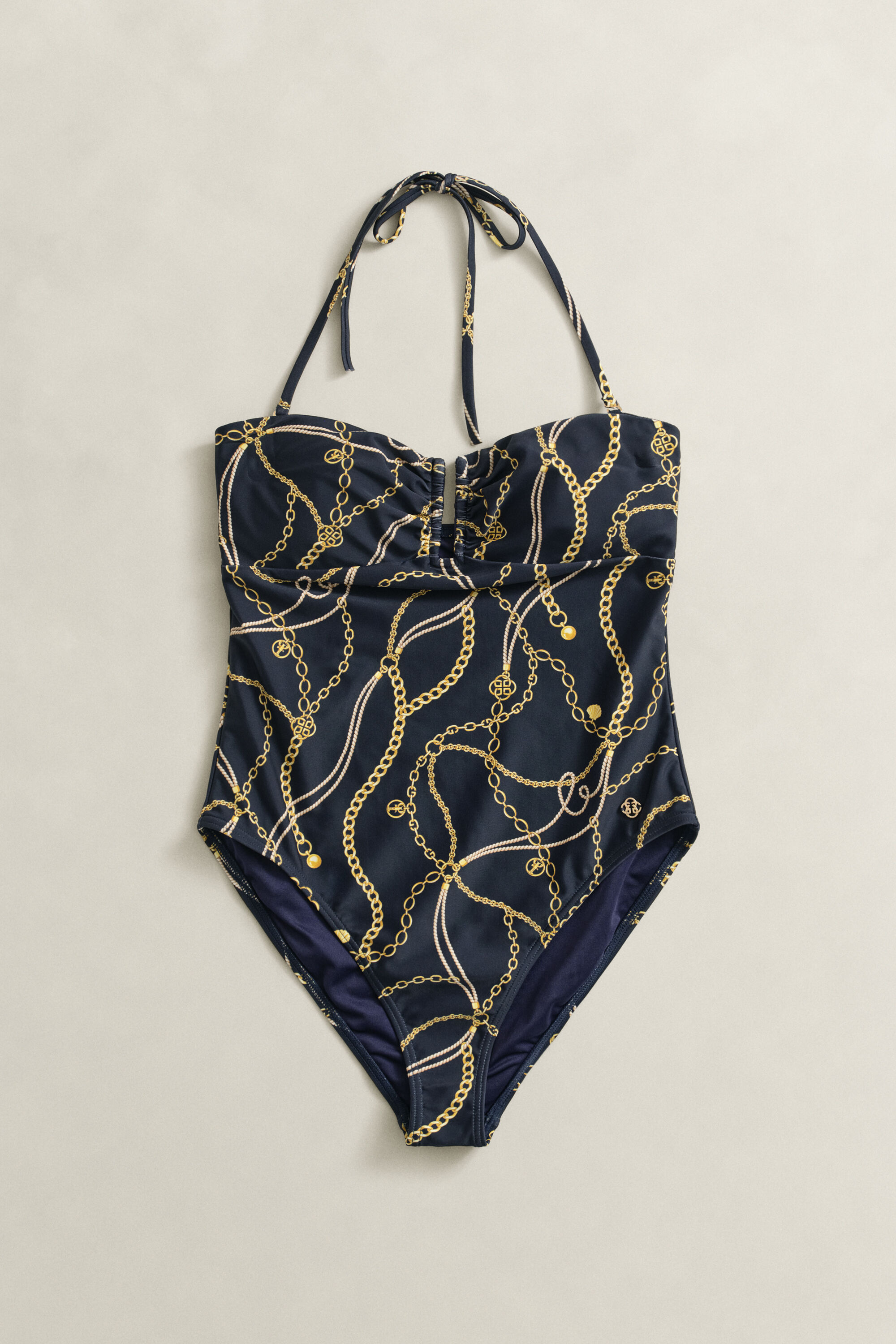 Badedragt med tryk og let vattering