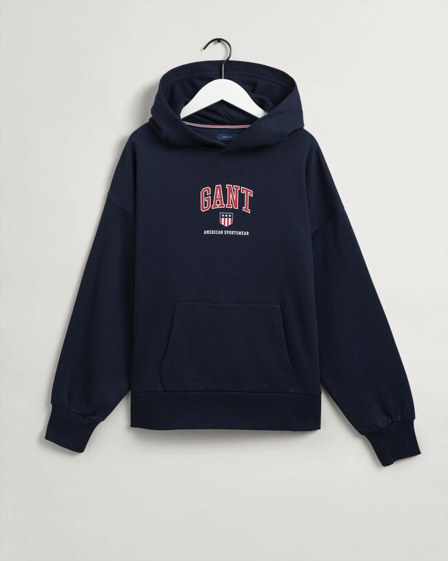 Teens Retro Shield hættetrøje