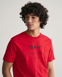 T-shirt med GANT Script Graphic tryk