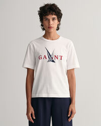 T-shirt med Sail-tryk