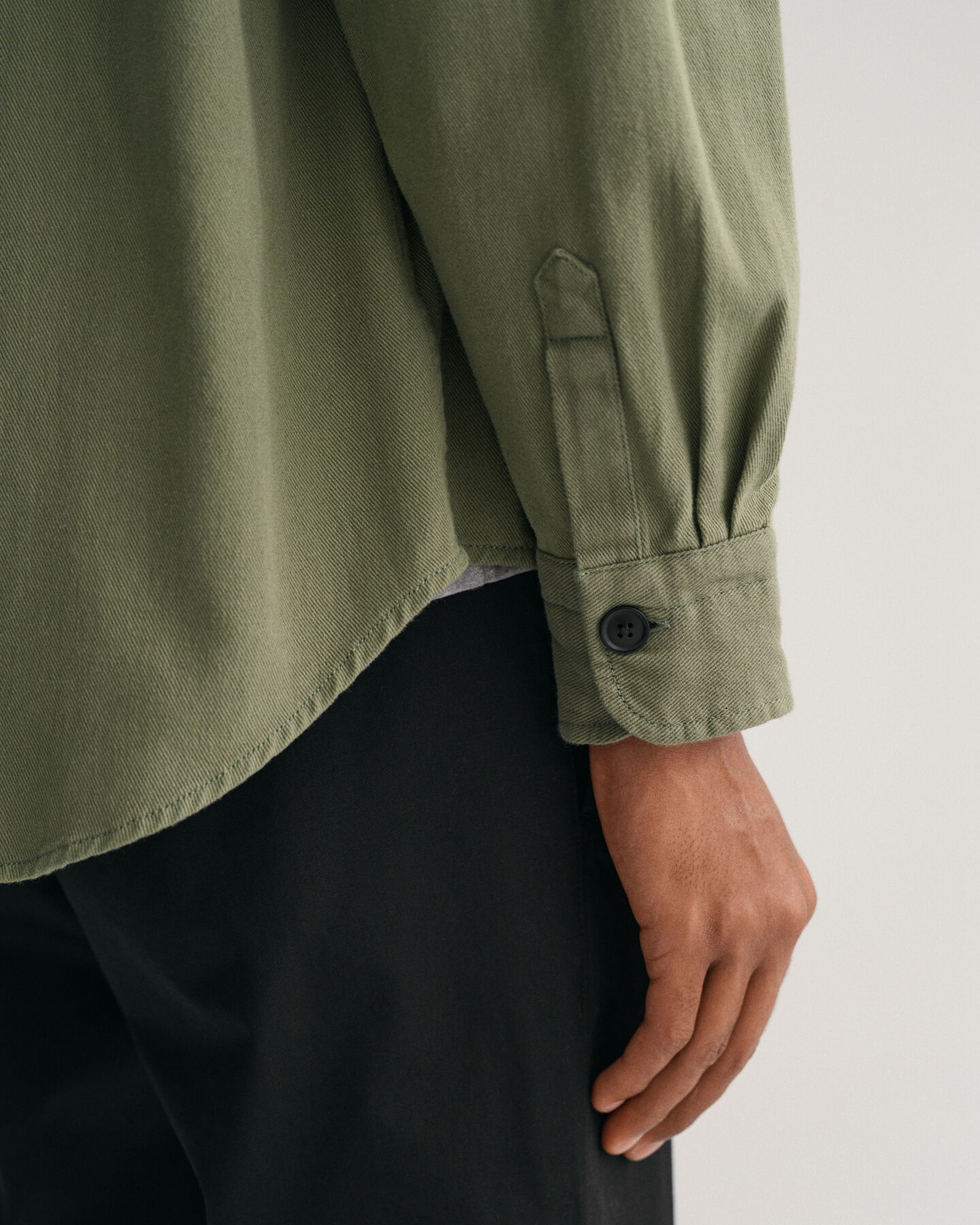 Overskjorte i tung twill