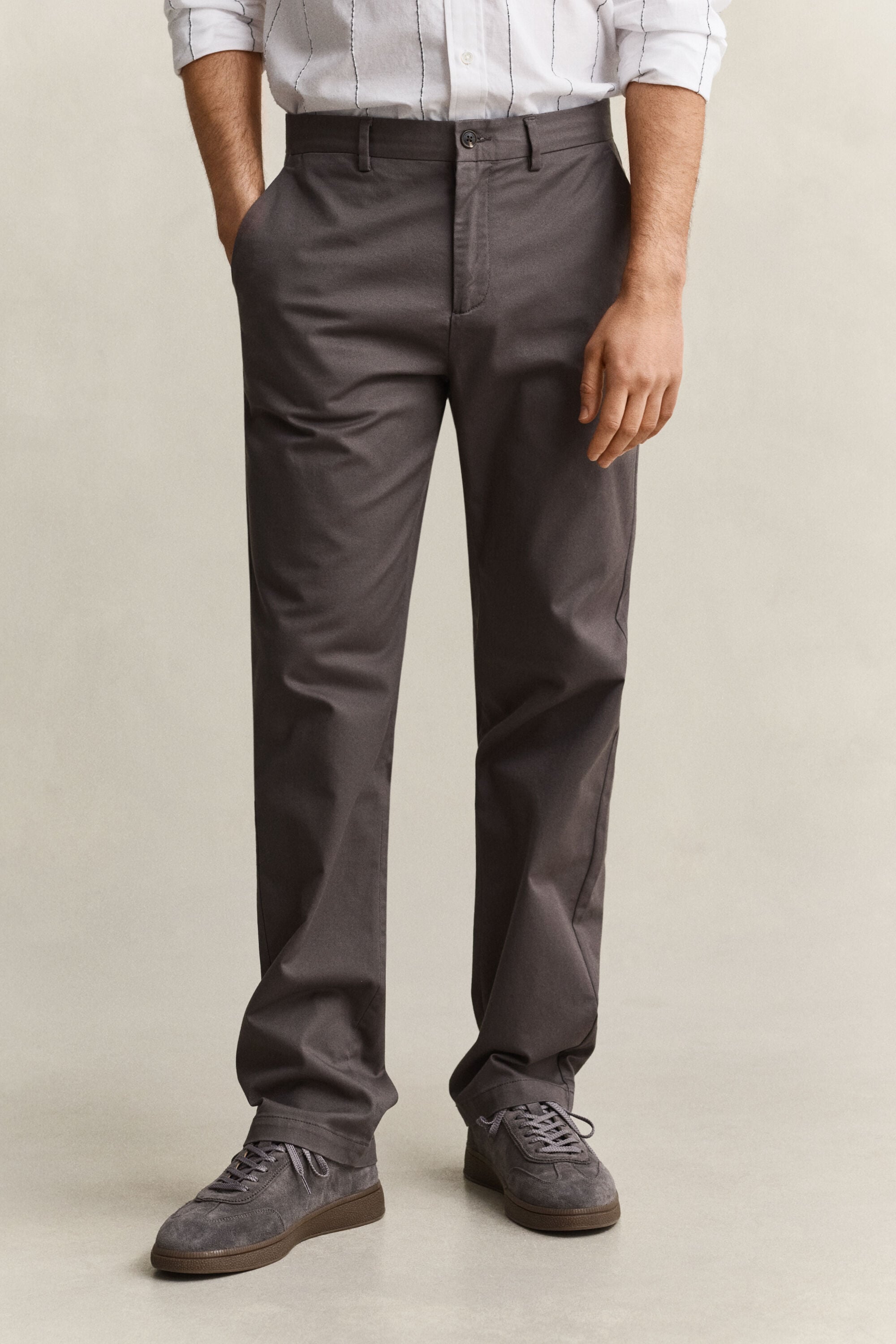 Regular fit smarte chinobukser