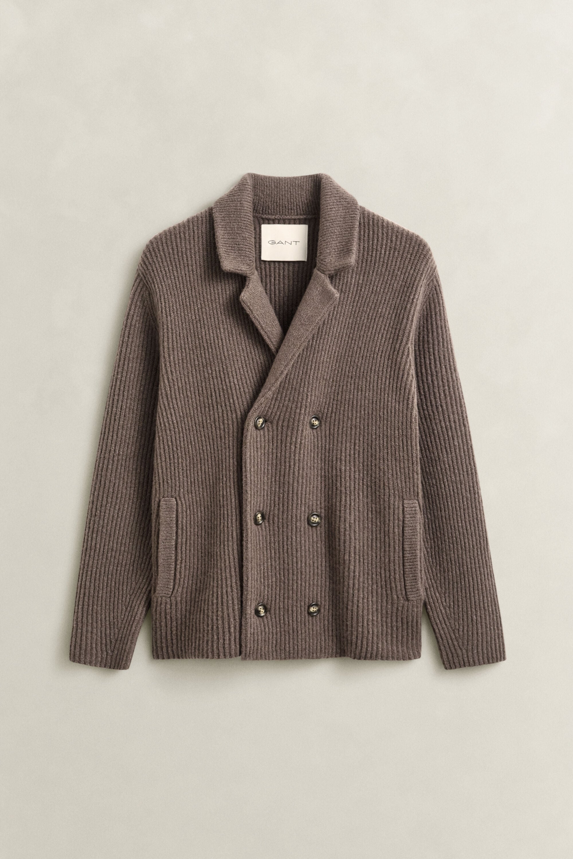 Strikket blazer cardigan