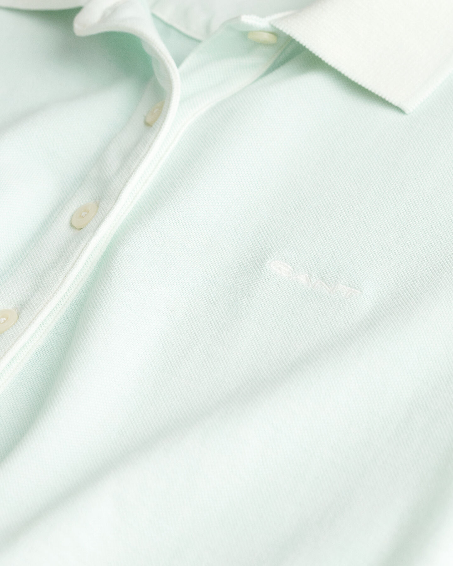 Sunfaded piqu&eacute; poloskjorte