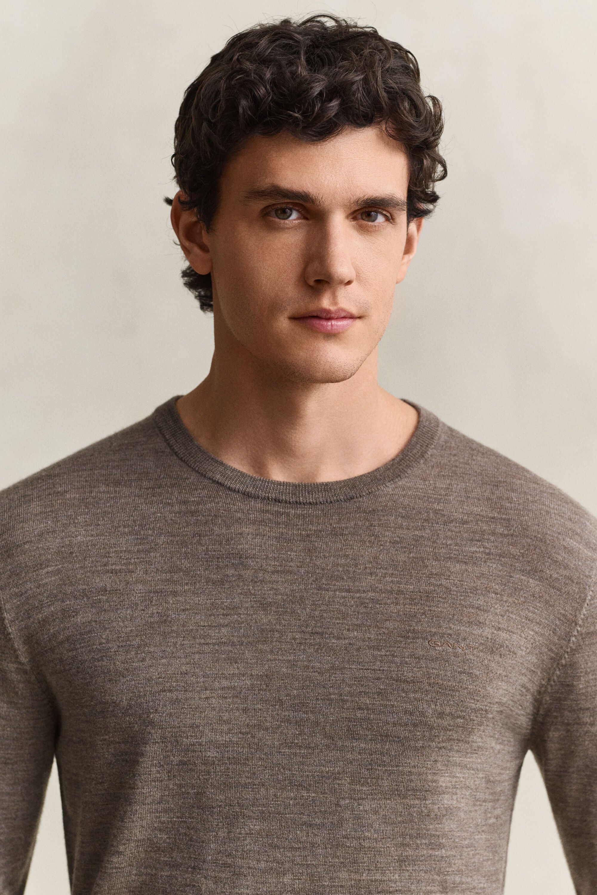 Crewneck sweater i merinould