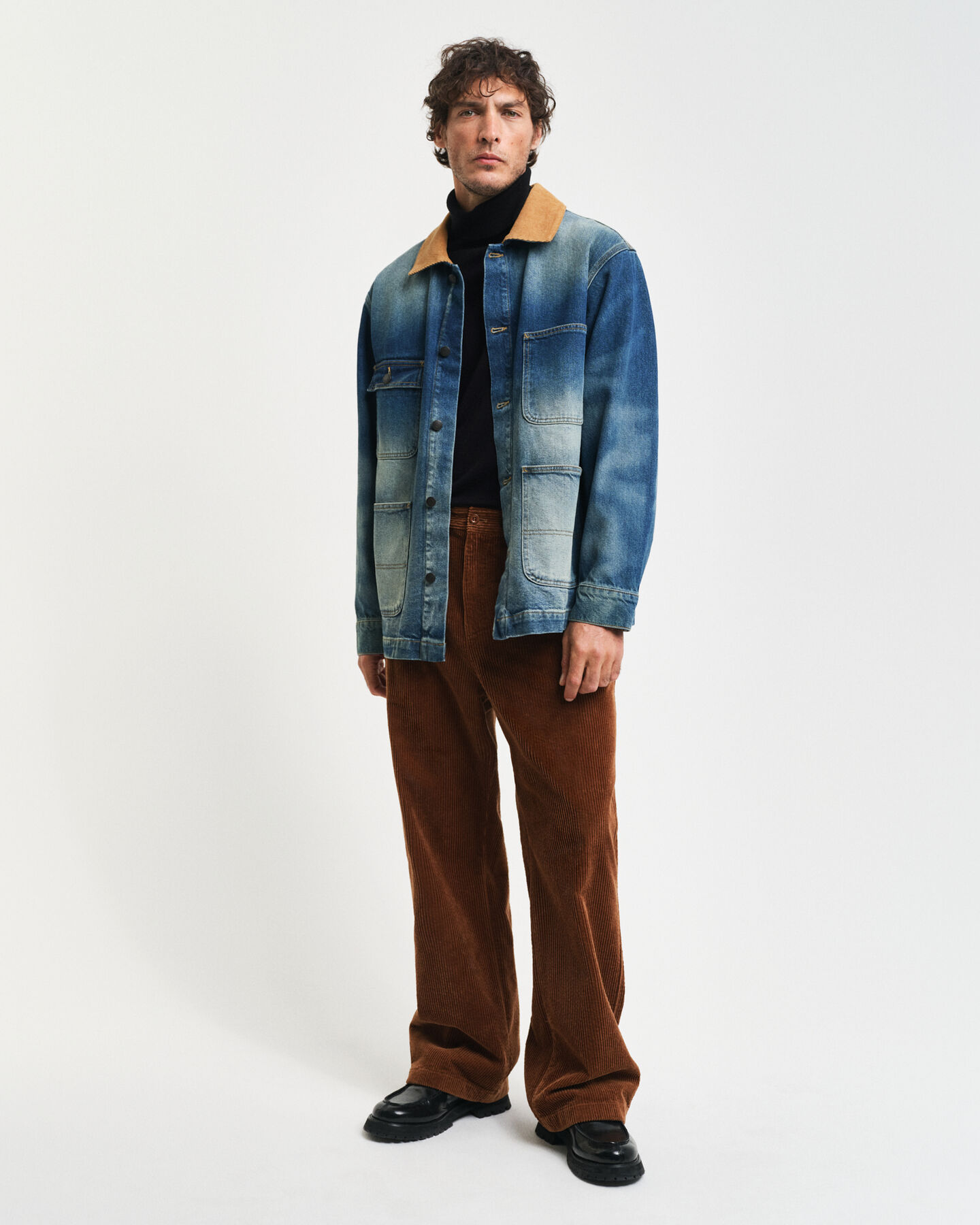 Rullekrave sweater af ekstra fin merinould