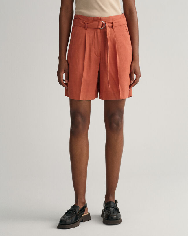 Relaxed fit shorts med b&aelig;lte