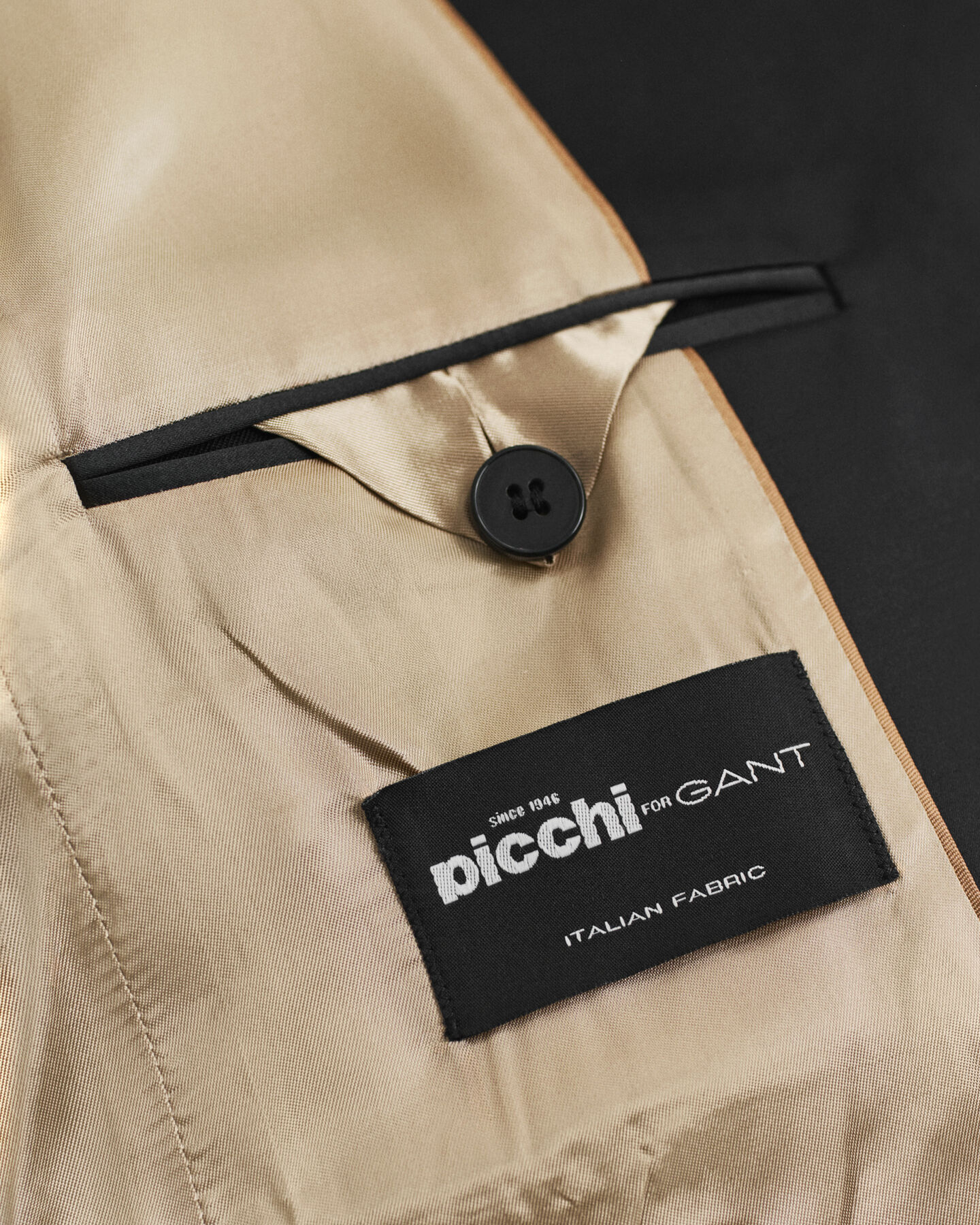 Regular fit smoking-blazer i uldblanding