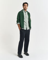 Regular fit klassisk stribet Oxford-skjorte