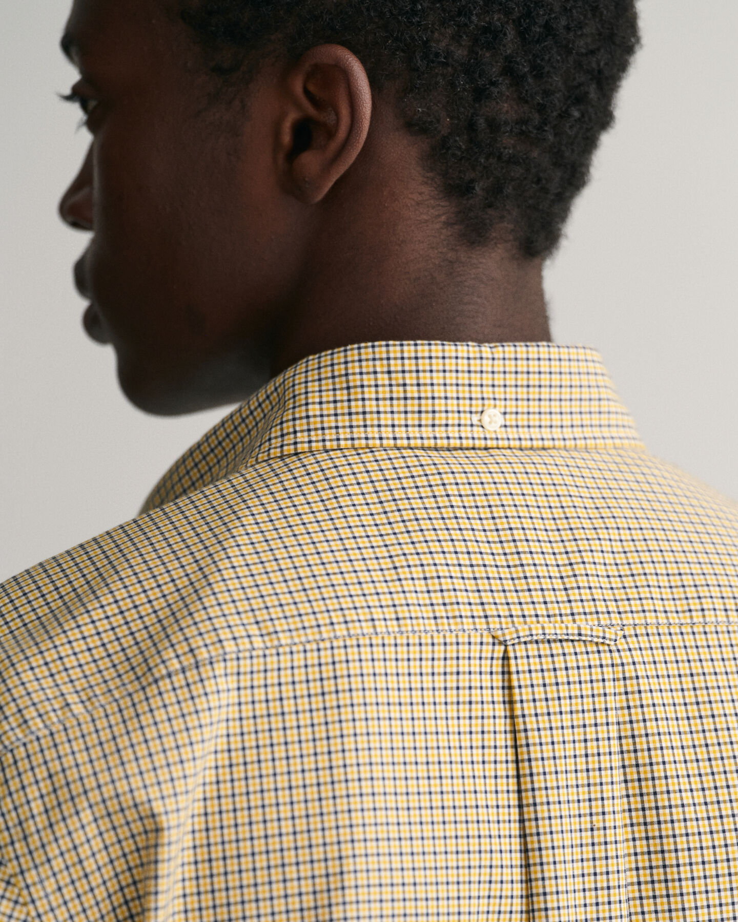 Regular fit poplin-skjorte med mikrotern