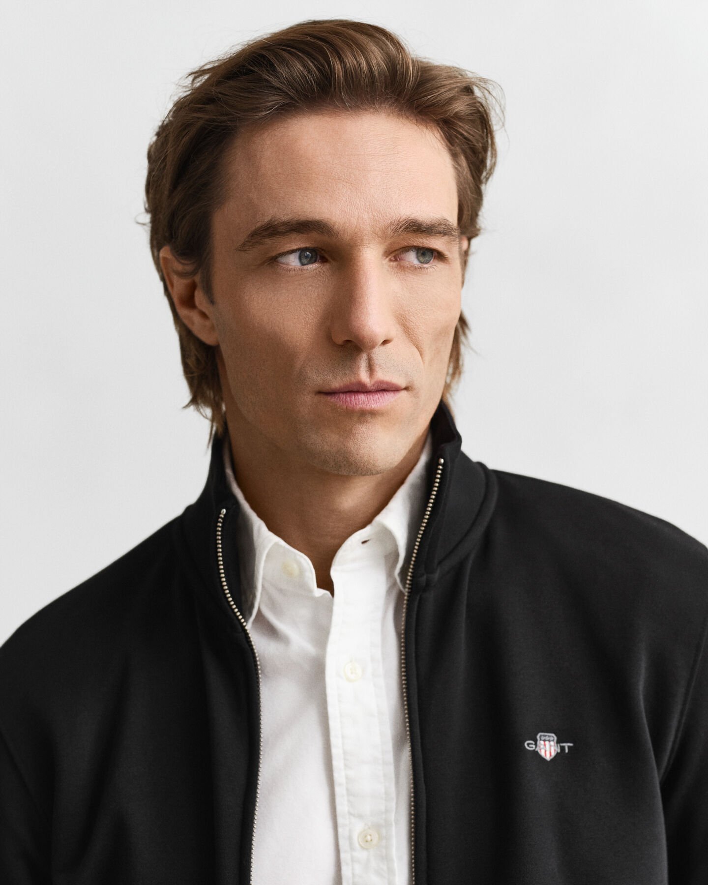 Shield sweatshirt med lynl&aring;s