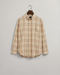 Relaxed fit ternet flannelskjorte
