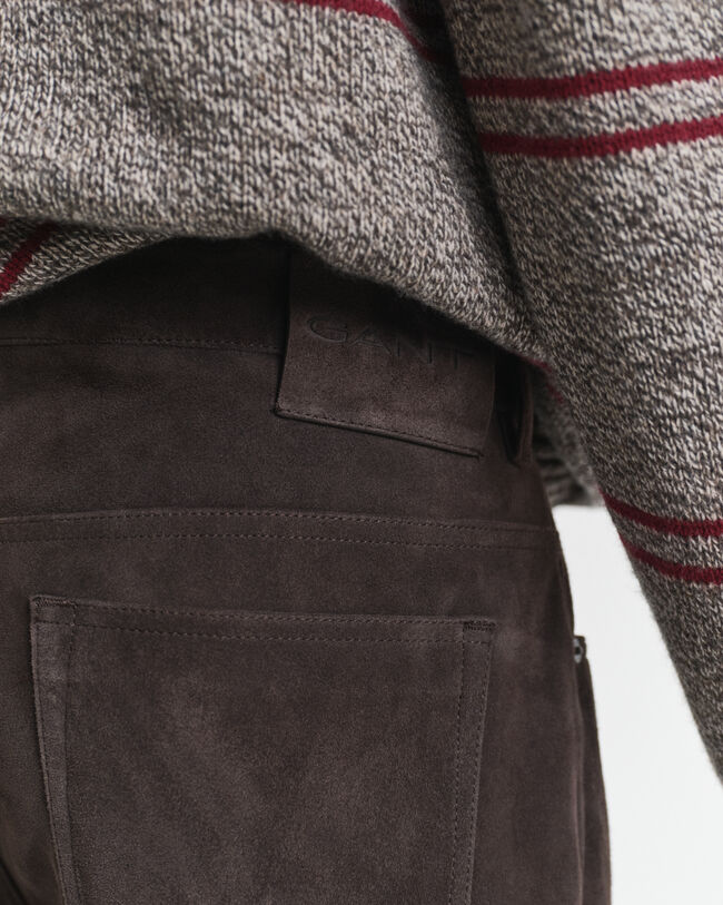 Straight fit jeans i ruskind