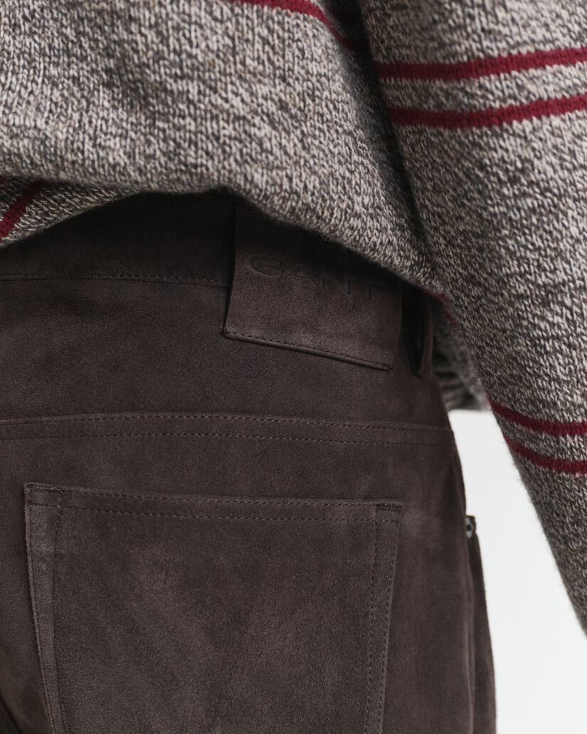 Straight fit jeans i ruskind