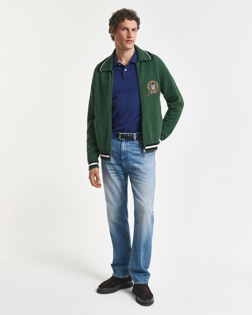 Regular fit Shield Piqué poloskjorte