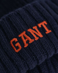 Teens beanie af bomuld med grafik