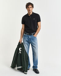 Slim fit Shield Piqué poloskjorte