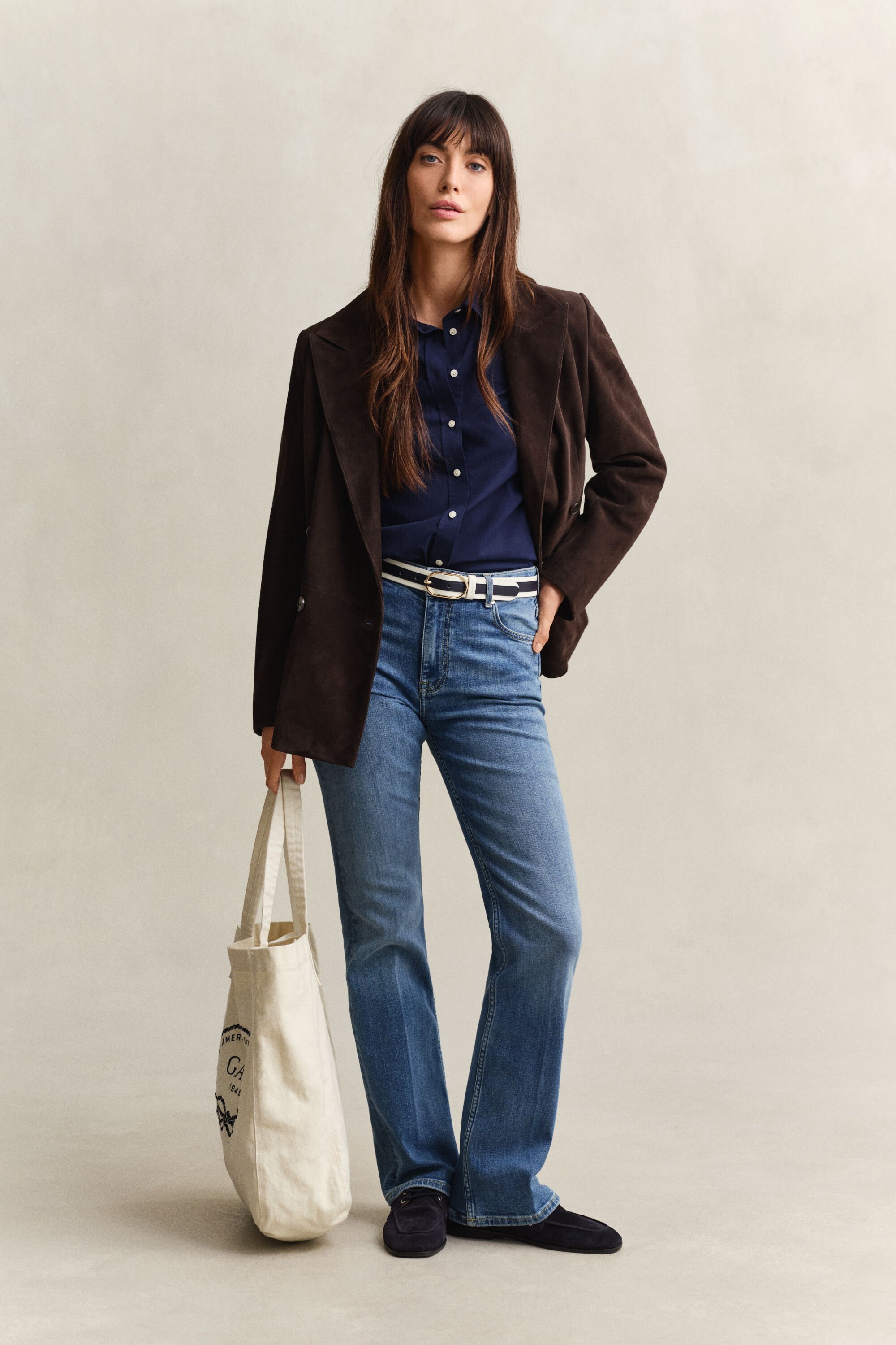 Regular fit klassisk poplin-skjorte