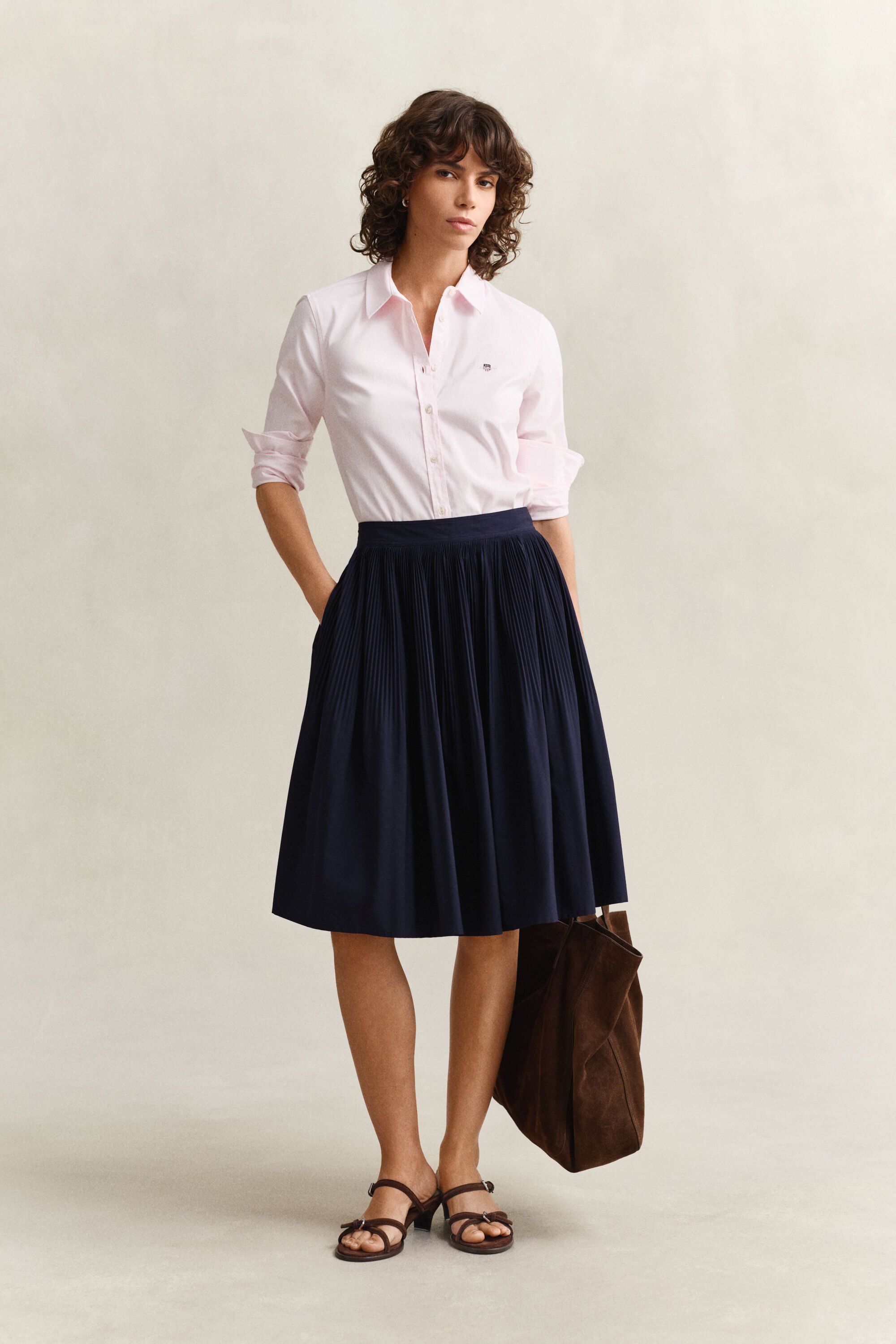 Oxford-skjorte med stræk