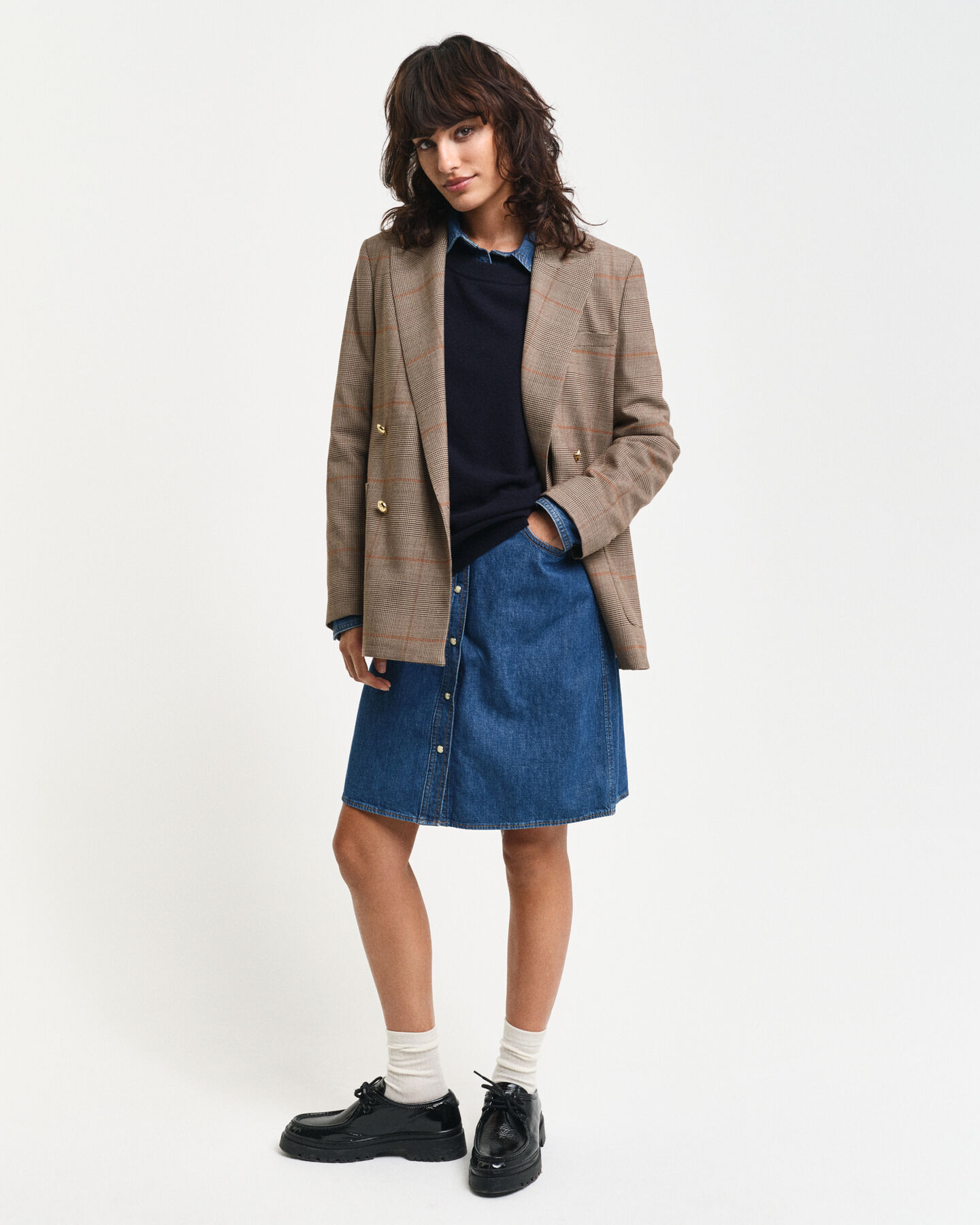 Crewneck sweater i ekstra fin lammeuld