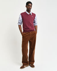 Klassisk vest af bomuld