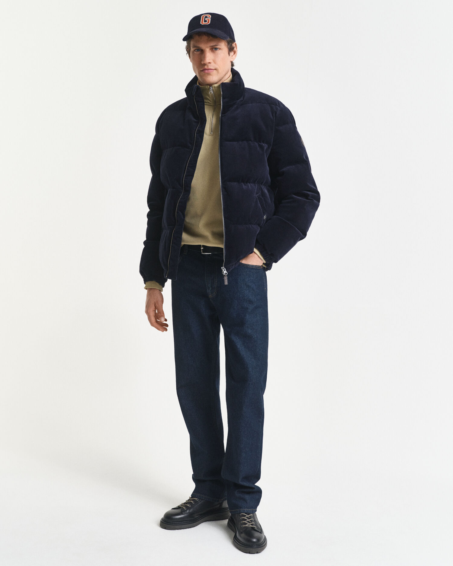 Shield sweatshirt med halv lynlås