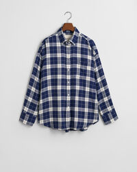 Oversized ternet flannelskjorte